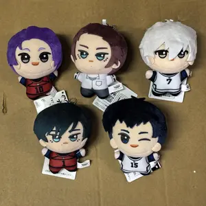 2026 new 10cm Anime Volleyball Boy Blue Lock Kawaii Bag Pendant Keychain Isagi Mikage Reo Rin Itoshi Itoshi Sae Plush Toy Kids Gift