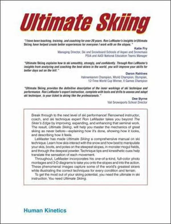 USED-Ultimate Skiing by LeMaster, Ron (Paperback)