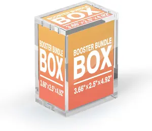 Booster Bundle Acrylic Magnetic Case for TCG Boxes, 5mm Thick Stackable Protector with Magnetic Closure, Display Storage for Card Game Packs (Note: Excludes Ascended Heroes & Perfect Order)