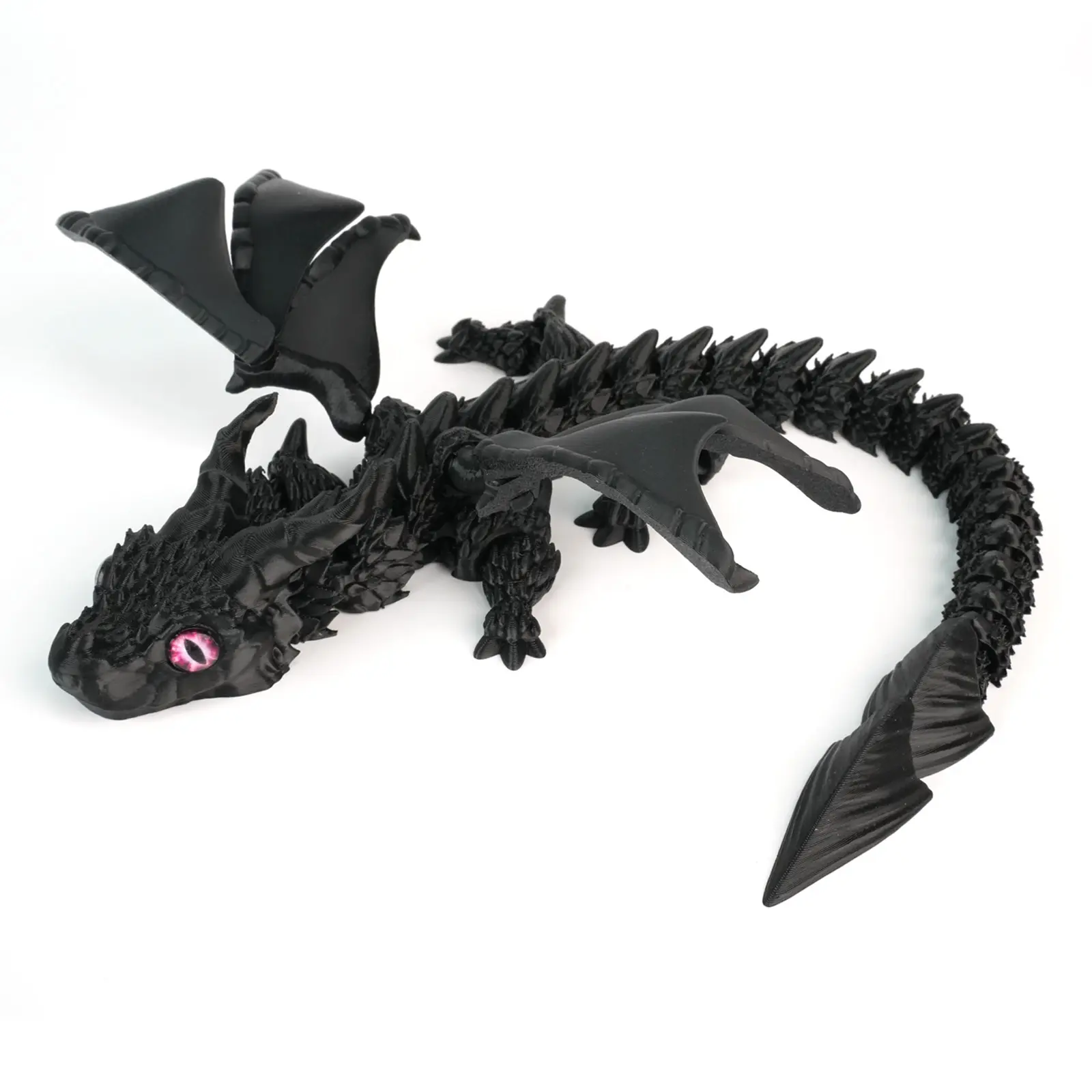 3D Printed Winged Dragon - Ultra Detailed & 16.5" Flexible Design Majestic & Poseable – Perfect Gift for Fantasy Lovers & Fidget Fans