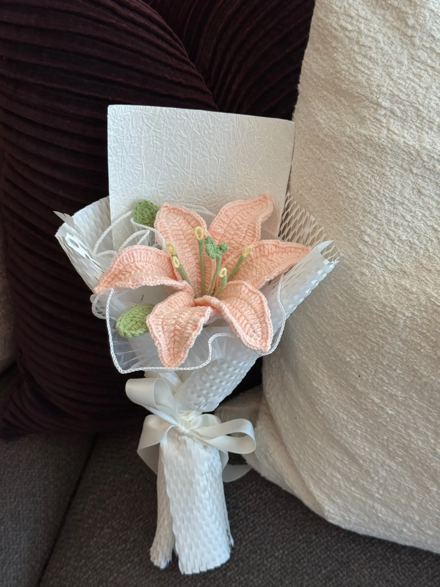 Handmade Crochet Lily Bouquet