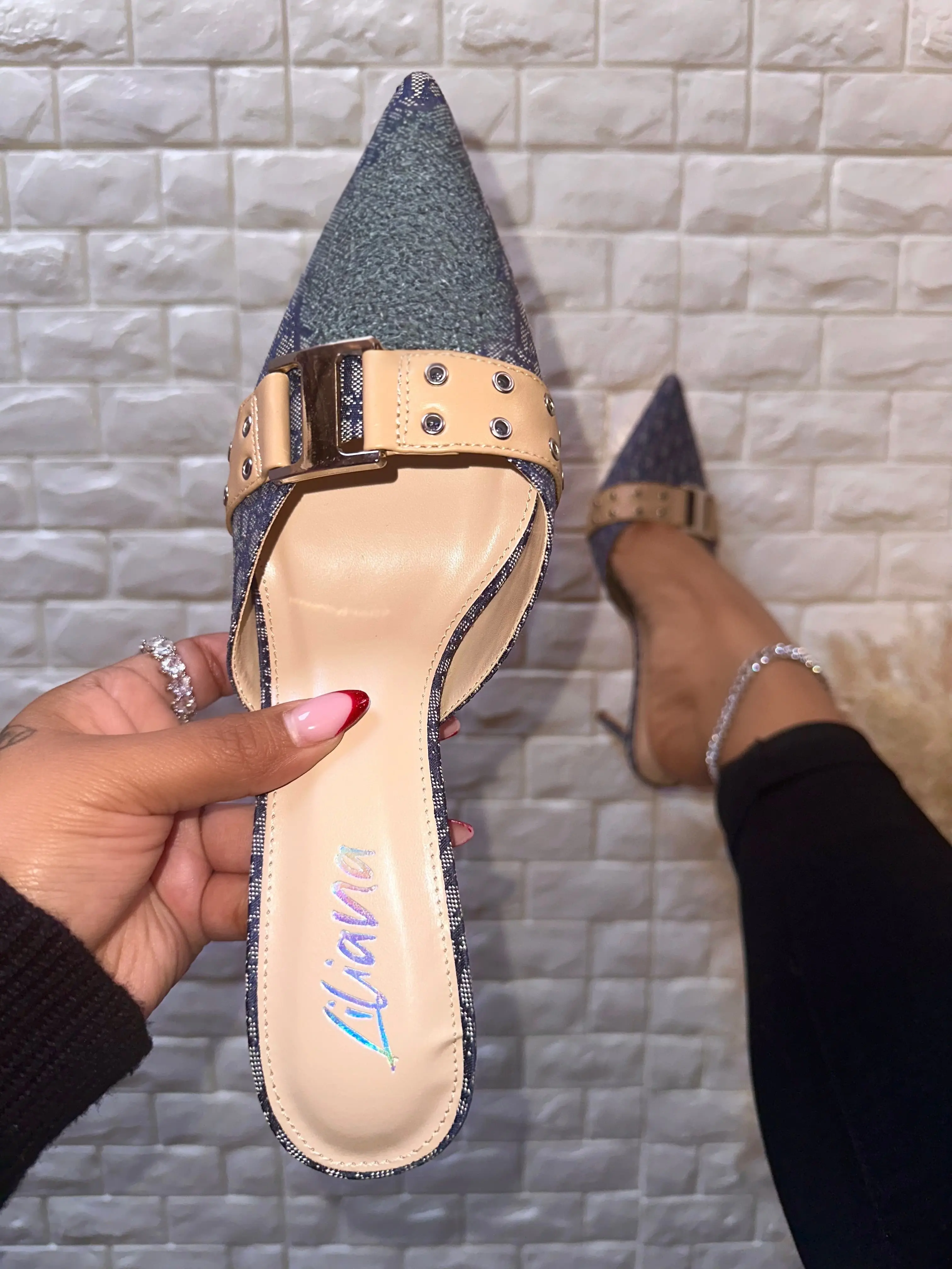 Adore Heel - 2 COLORS, Denim, Trendy, Pumps, Closed Toe, Hot