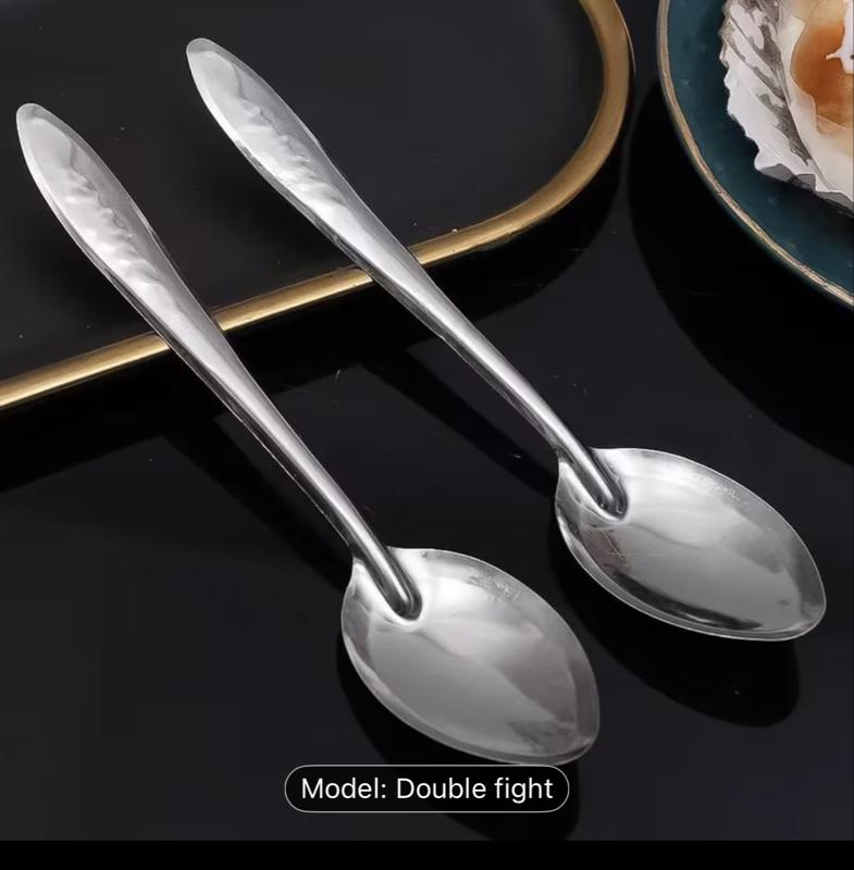 Set of 20 Stainless Steel Dessert Spoons Featuring a Stylish Design, Ideal for Ice Cream And Watermelon, Perfect Kitchen Utensils for Serving Fruit And Soup, Suitable for Household Dining