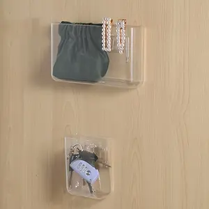 1pc Non-perforated Wall Shelves, Mobile Phone Storage Boxes At The Head of The Dormitory Bed, and Wall-mounted Sundries Storage Boxes in Student Dormitories