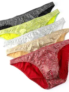 Men's Comfortable Breathable Underwear Set, Sexy Low-Cut Triangle Design, Slim-Fit Casual Holiday Wear, Fashionable Youth Clothing