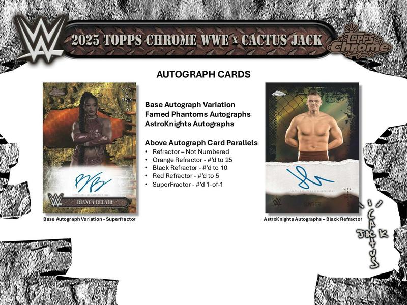 1 Full Box - 2025 Topps Chrome WWE x Cactus Jack Hobby
