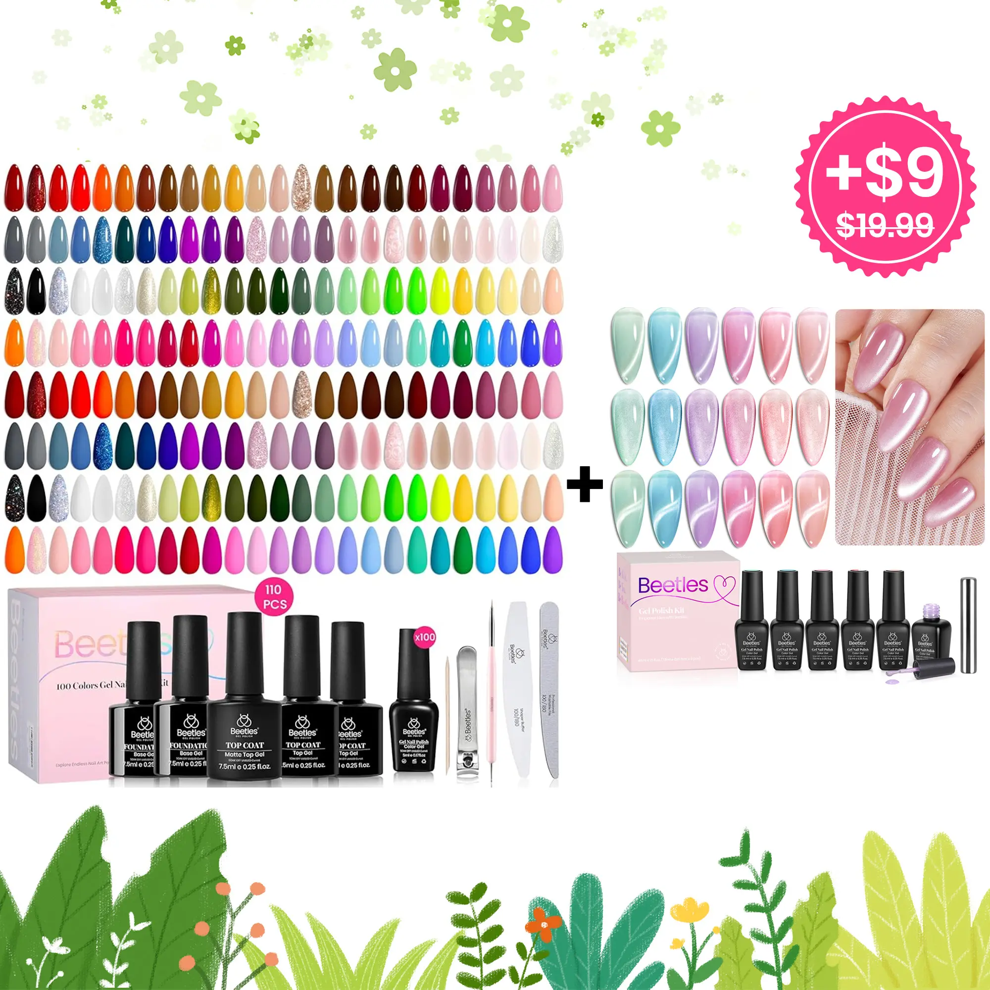 100 Colors Set-A+Fairy Garden(6 Colors Cat Eye)