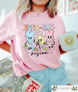 Eggs Ray Vision Nurse T-shirt, Easter Xray Tech Sweatshirt, Technologist Easter Gift, Xray Rad Nurse Easter Tee, XRAY Easter Squad Outfit Comfort Colors®