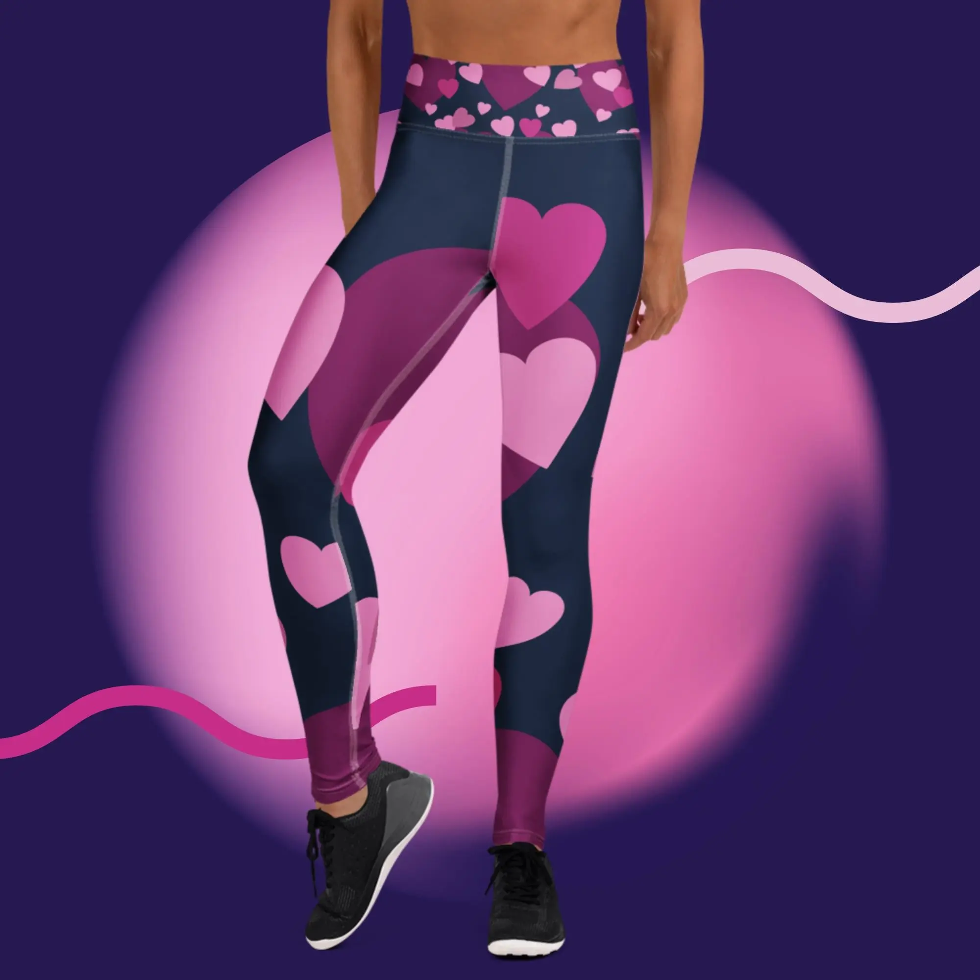 "Walking in Love" Yoga Leggings