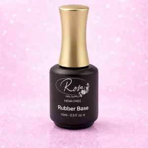 Rubber Base Gel for Nails - HEMA & TPO Free, Flexible Base Coat, Strong Adhesion, Long-Lasting UV/LED Nail Base