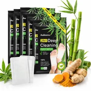 40pcs Detox Patches for Feet Natural Bamboo Charcoal Ginger & Vinegar Toxin Removal Stress Relief Better Sleep Support Deep Foot Care Herbal Healthcare Solution Wellness Therapy Fitness, Therapeutic