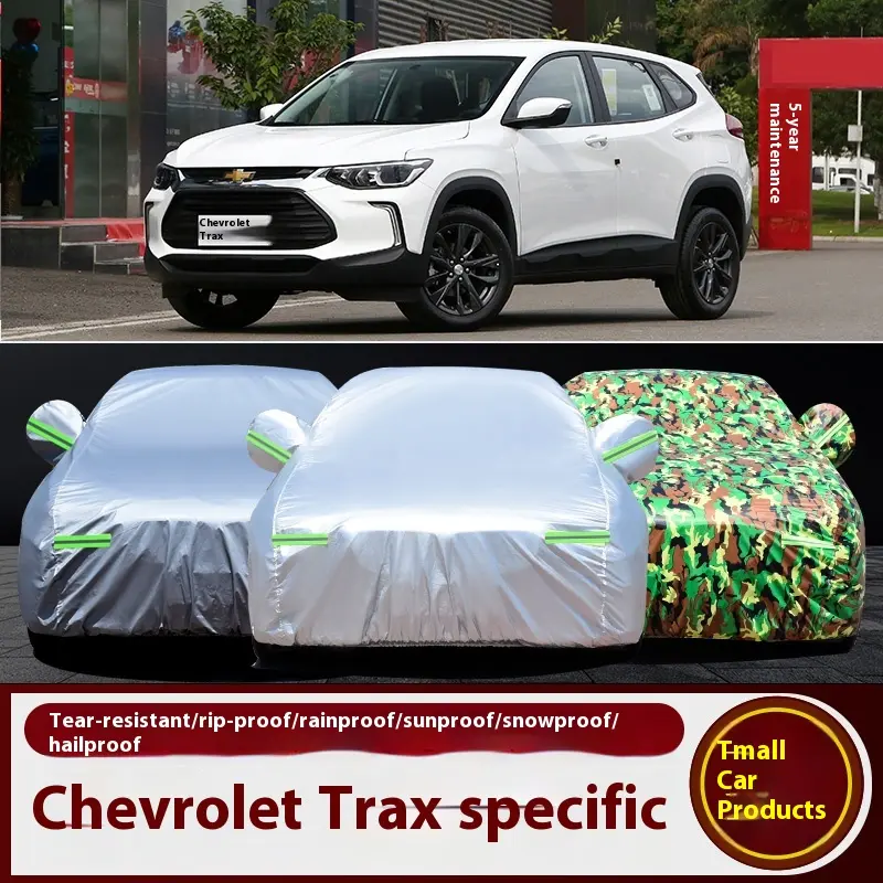 Chevrolet's New Chuangku Special Car Cover SUV Off-road Thermal Insulation Sun Protection Rainproof Anti-freeze Anti-frost Jacket Car protection  Car accessories