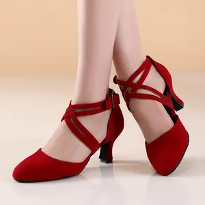 Women'S Latin Salsa Dance Shoes - Soft Indoor, Secure-Straps, Stylish Low Heel, Ultra-Comfortable Fit - Perfect Cha Cha, Ballroom - Multiple