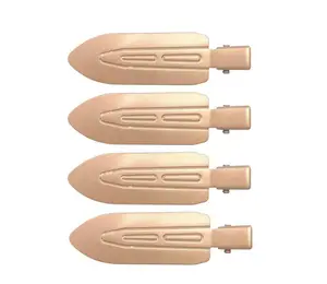 No-Crease Cuties - 4 PC Hair Clip Set for Smooth Hold & Crease-Free Styling Soft-Touch Clips for Flawless Look - Sleek and Soft-Touch Design