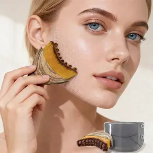 Lymphatic Contour Face Brush with Soft Bristles for Flawless Contouring Defined Look Ideal for Makeup Enthusiasts Sculpting & Drainage