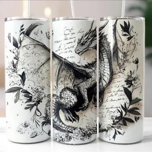 20 oz Skinny Tumbler - Dragon