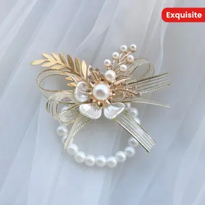 Elegant Bride Wrist Corsage Fairy Bridesmaid Flower Accessories Exquisite Groom Wedding Corsage