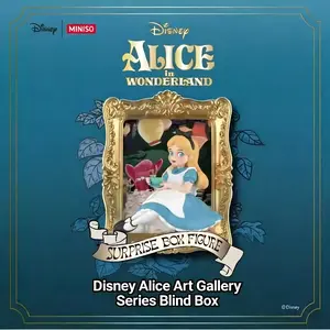 [Limited New Product] MINISO Disney Alice Art Museum Series Blind Box Princess Figurine Decoration Gift Cute, Exquisite Design  075