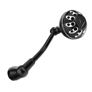 GOMEXUS Plug & Play Aluminum Power Handle for Daiwa BG MQ Spinning Reel｜Longer Handle｜More Torque｜Saltwater Ready