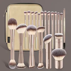 Maange 21-Piece Makeup Tool Set, 20 Professional Face Brush Kit with Brush Case, Foundation, Eyeshadow, Blush, Loose Powder Brushes