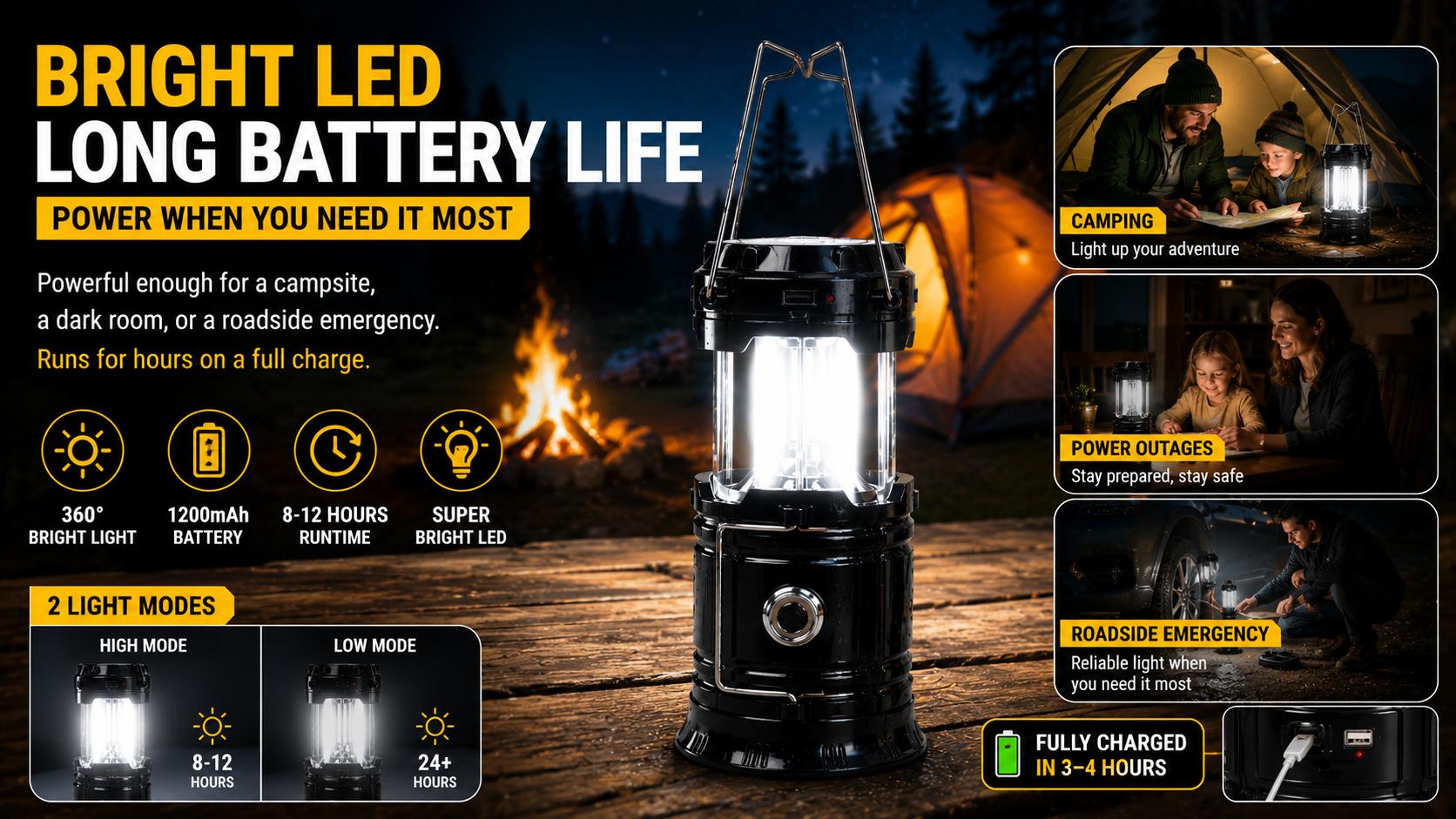 【TikTok Top Seller】4–8 Pack Collapsible LED Lanterns – Lightweight Waterproof Solar & USB Rechargeable Emergency Lanterns for Memorial Day Sale, Father’s Day Gift, Power Outages, Outdoor Camping, Hurricane Preparedness & Survival Gear