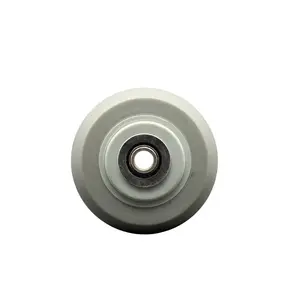 212 MAIN SCC-TPRRD420 Service Caster Wheel Only, 4x2 in. Thermoplastic Rubber Donut Tread, Polyolefin Core, Roller Bearing, 0.5 in. Bore, Oil Resistant for Clean Environments