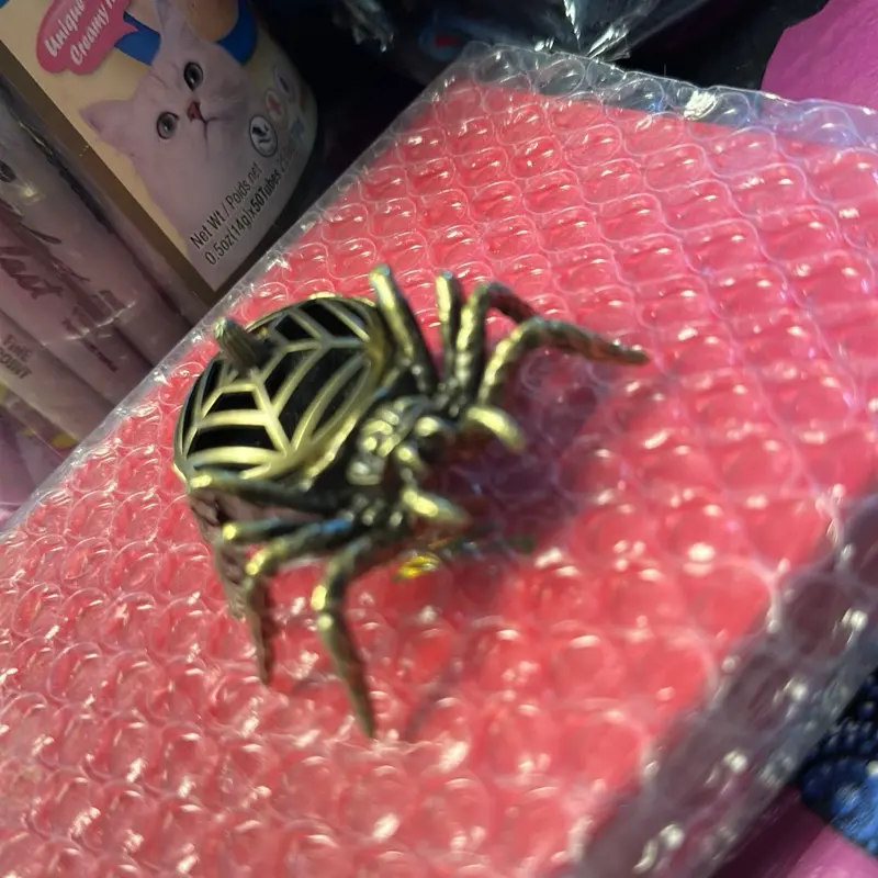 Spider Resin Holder, Decorative Burner for Stick Incense, Home Desktop Ornament