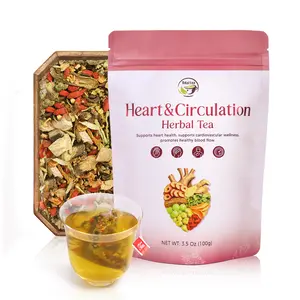 Heart Functional Herbal Tea - 8 Superherbs Tea – Support Heart and Blood Health | Hawthorn, Burdock Root & Goji Berry | Natural Botanical Tea, Caffeine-Free, Non-GMO | Daily Beverage (100g) | iTREE · Vital-Tea