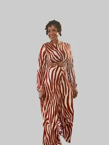 MAKE ME WILD – Zebra Print Cut-Out Jumpsuit