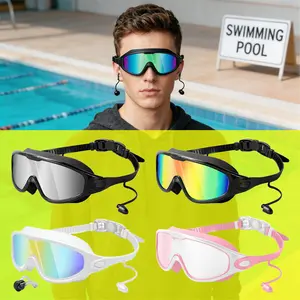 Adult Professional Large-Frame Anti-Fog Swim Goggles with UV Protection & Leak-Proof Design for Pool & Open Water Swimming