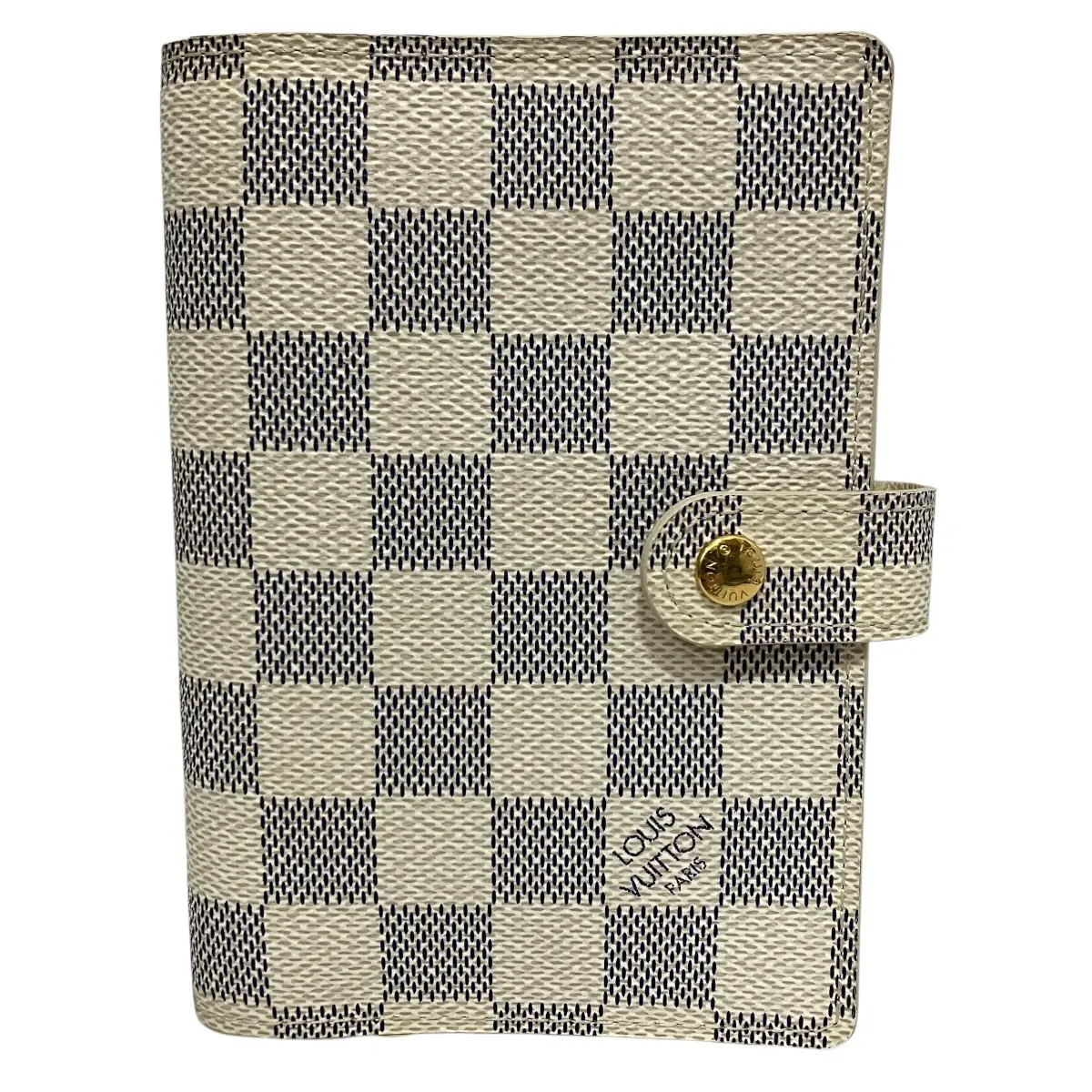 Pre-owned Louis Vuitton Canvas Small Leather Goods Agenda PM Damier Azur Notebook