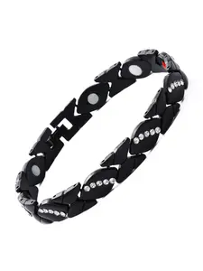 Magnetic Bracelet, Energy Magnetic Bracelet for Arthritis Relief, Beautiful Leaf Design, Vintage Copper Jewelry Magnet Bangle Adjustable Couple Bracelets, Adjustable Cuffs