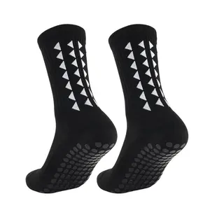 3/6/10 Double Men's Sports Socks with Rubber Anti-Slip Floor Mats - Suitable for Football and Sports Activities