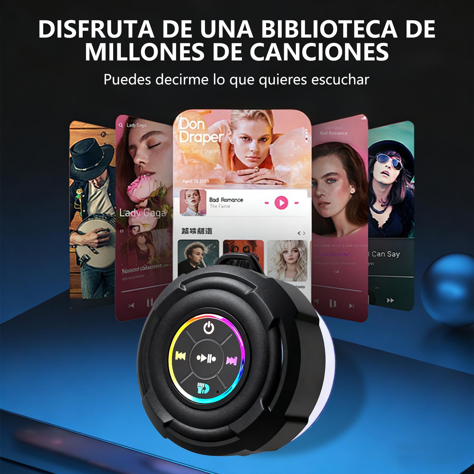 Portable bathroom speaker, 24-hour long battery life, bathroom audio system, dynamic RGB lighting, Bluetooth speaker, suitable for bathroom activities with children, travel, family entertainment, and gaming. High dynamic range。