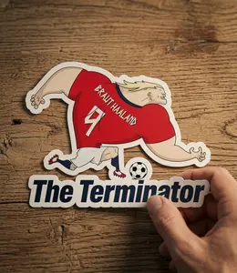 The Terminator Erling Haaland Norway Haaland 9 Soccer sticker