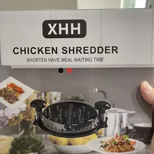 Chicken Shredder, 2026 Pro Chicken Breast Shredder Tool Twist Large, Visible Meat Shredder Machine with Widened Anti Slip Mat Fix, Suitable for Tocas, Buffalo Chicken Dip, Dishwasher Washable