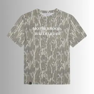 Mossy Oak Bottomland Motherhood Hallelujah Camo T Shirt - Christian Mom Graphic Tee, Unisex Outdoor Tee, Soft Breathable Cotton, Vintage Streetwear Aesthetic, Hiking Camping Shirt, Gift For Mother’s Day