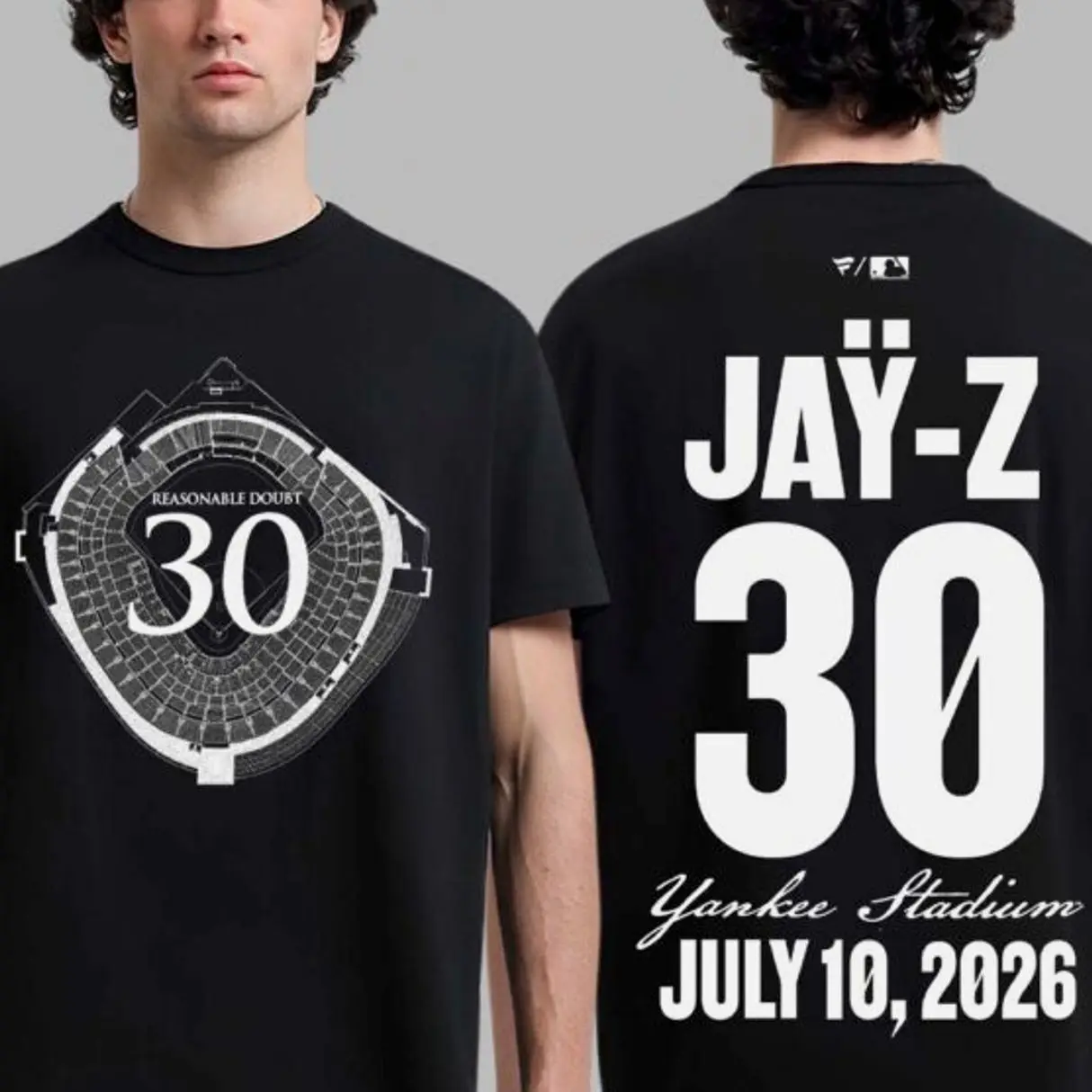 Jay Z Reasonable Doubt 2026 Yankee Stadium Concert Night 1 Merch Tee On July 10 2026 T-Shirt 2R5