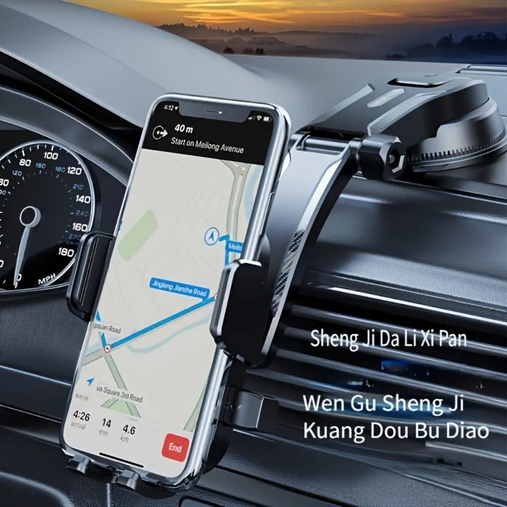 Car Dashboard Phone Holder, Automotive phone holder, Cellphone Car Holder, with Adjustable Vertical and Horizontal Positioning, High Stability and Strong Adhesion, Includes Extra Adhesive Pads, Compatible with All Smartphones