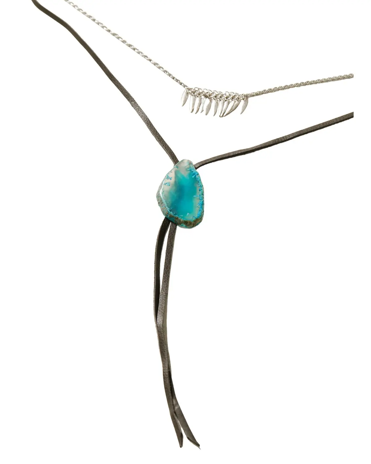 Shyanne Women's Women'S Monument Valley Blue Agate Stone Necklace - Saho22n23