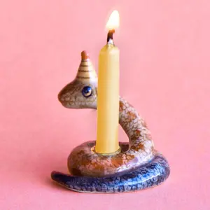 Year of the Snake Cake Topper Gift Candle