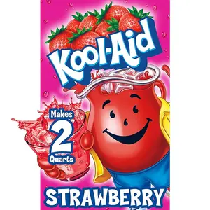 Kool-Aid Unsweetened Caffeine Free Strawberry Zero Calories Powdered Drink Mix 1 Count Pitcher Packet Mixed Beverage