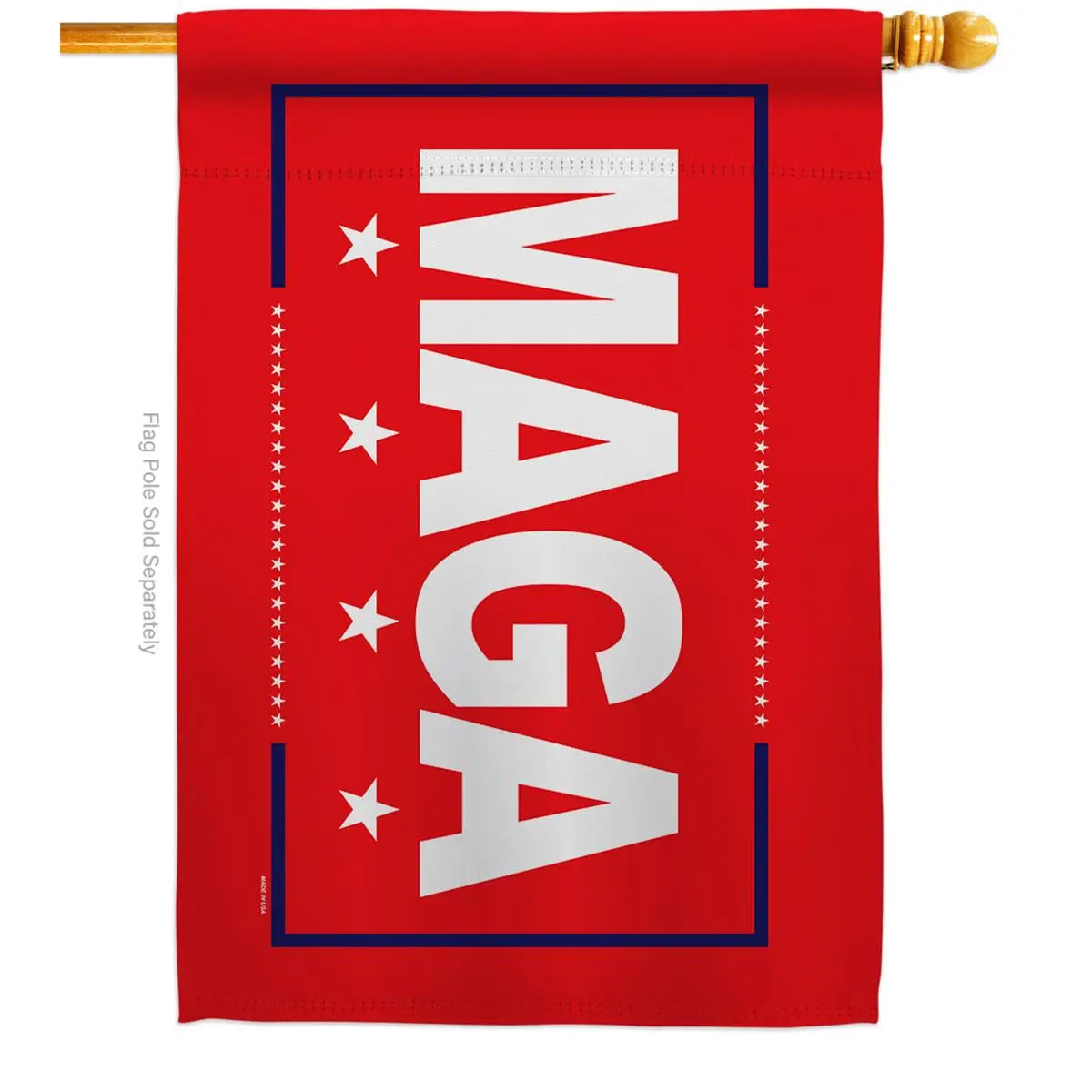 212 MAIN MAGA American Political Vertical House Flag, 28x40in 3-Layer Weather-Resistant Double-Sided Decoration Banner, Patriotic Garden Decor, Sleeve-Included USA-Themed Gift