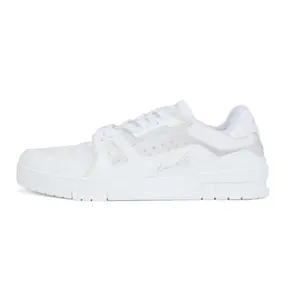 LOUIS VUITTON Men's White Low-Top Sneakers with Round Toe and Lace-Up Closure for 37th America's Cup Trending Shoes, House White Official Shoes to Get / Maison Mihara Verifiable, with credentials and supporting global authentication