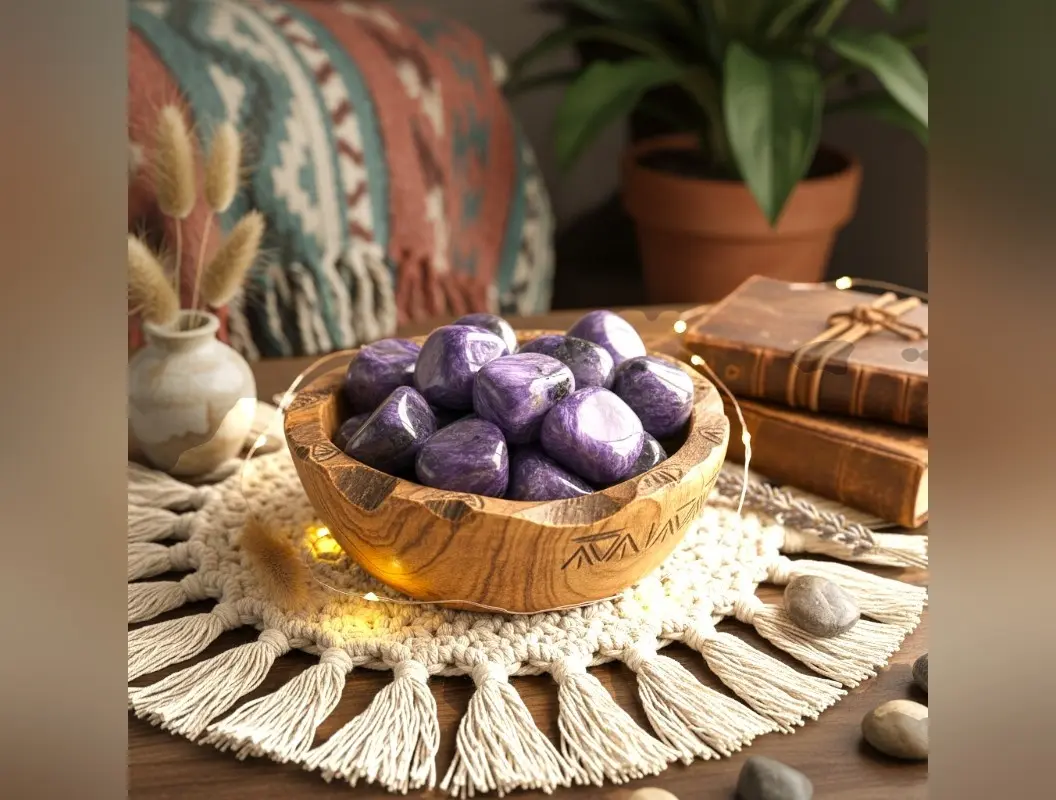 Charoite Tumbled Stone Rare