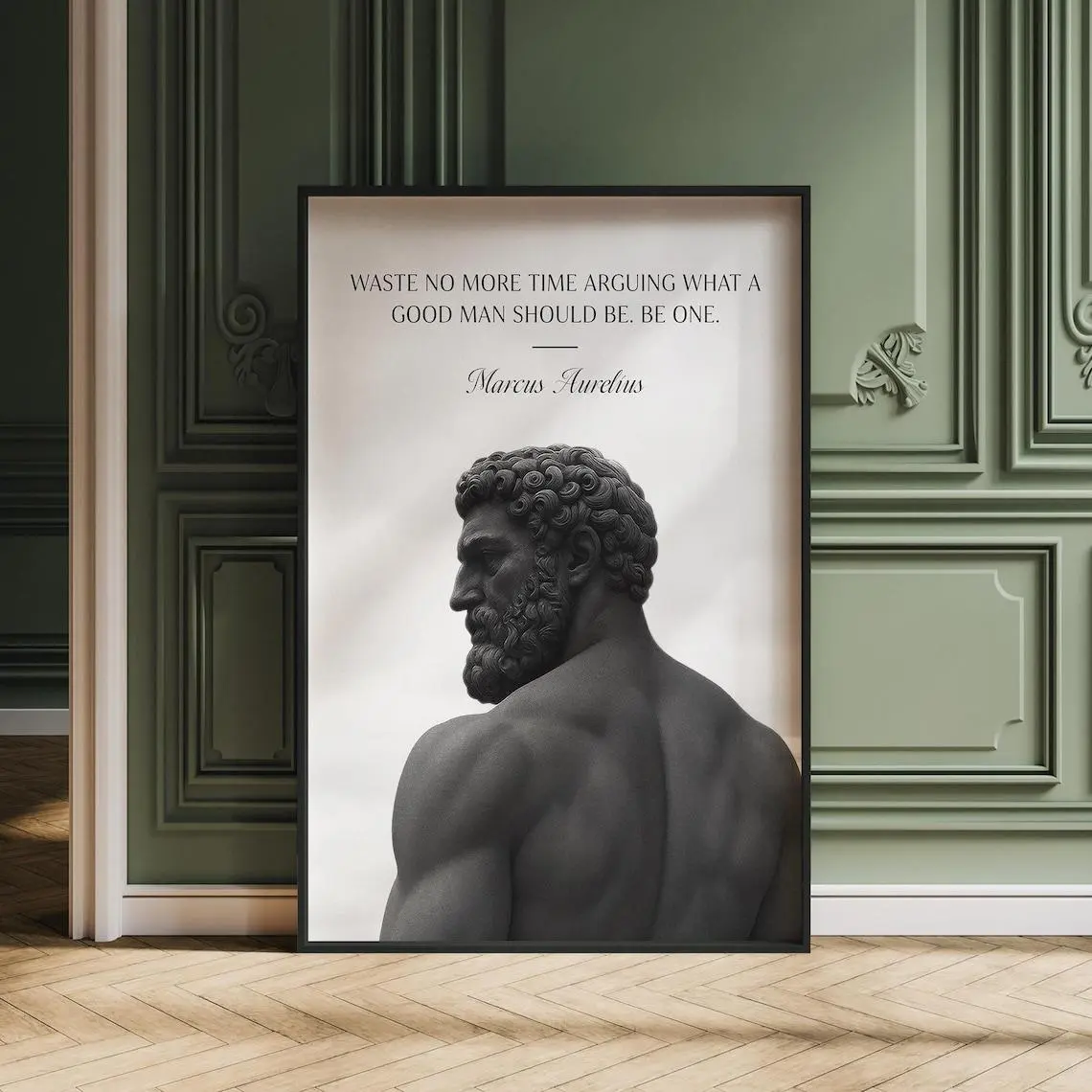 Marcus Aurelius Stoic Quote Wall Art , Motivational Philosophy Poster