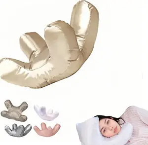 Anti-Wrinkle Beauty Pillow for Side Sleepers Shredded Memory Foam Adjustable Support, Satin Flawless Face Pillow for Skin Care & Anti-Aging