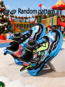 Boys' Soft Sole Waterproof Leather Transformers Trendy Running Shoes, Suitable for Hiking, Sports, Climbing, Comfortable and Durable