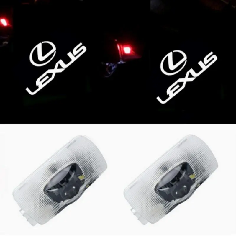 2pcs Car Door Welcome Light Logo Projector Lamp For Lexus F SPORT GX460 Ct200h IS250 ES 220D IS200 Fsport GS GX IS LS LX NX RX