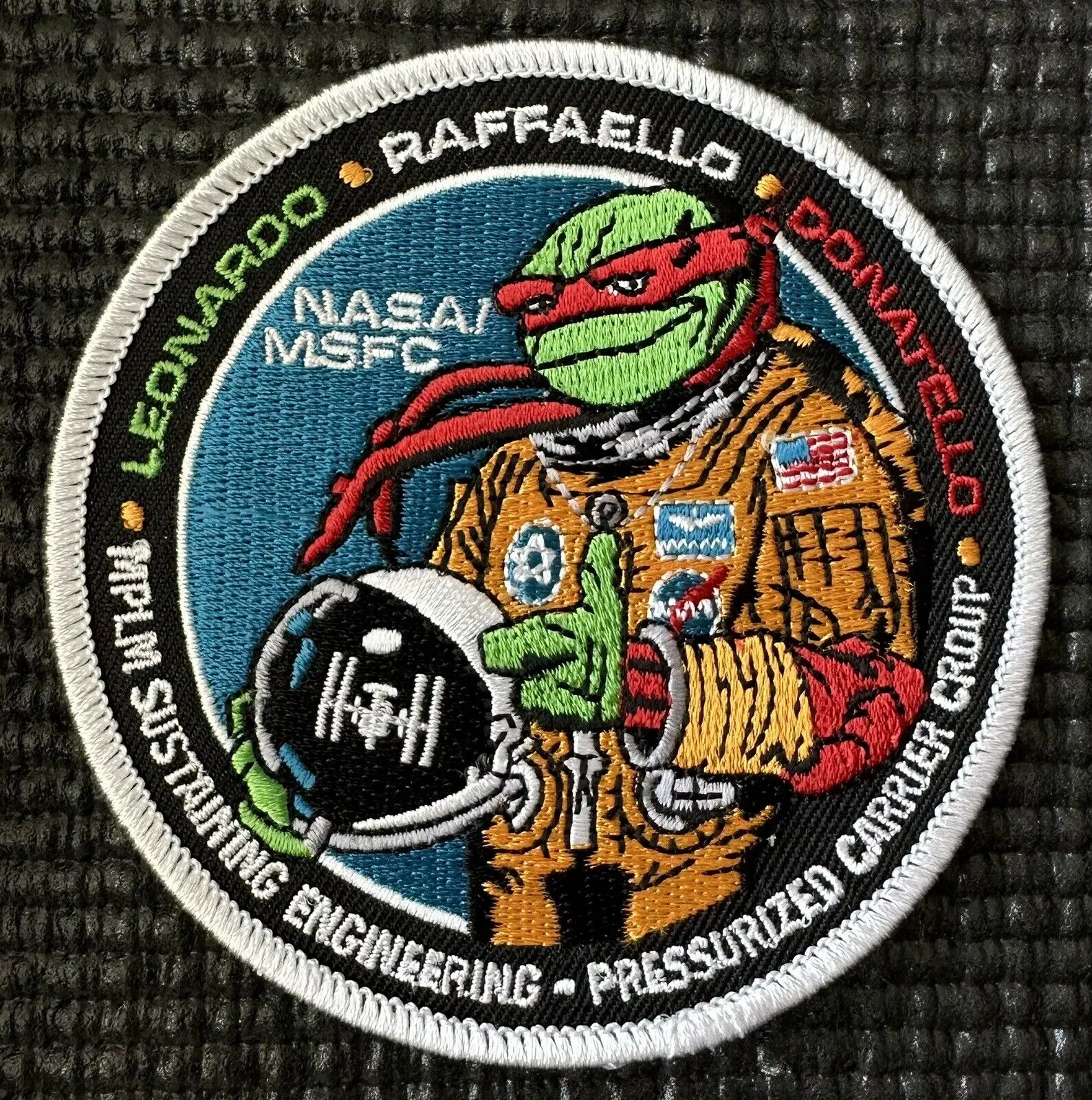 RARE- NASA NINJA TURTLES ISS SPACE MISSION PATCH- 3.5" Diameter